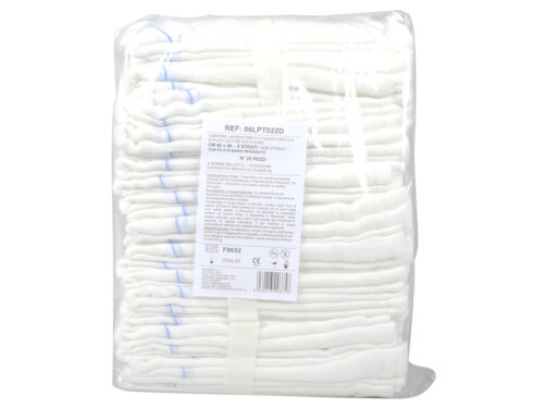 GARZA LAPARATOMICA 40x40 cm - 8 fili conf. 250 pz.