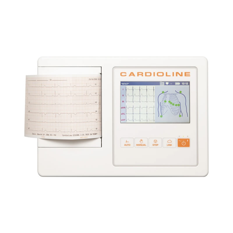 CARDIOLINE ECG100L BASIC – schermo a colori touch da 5″