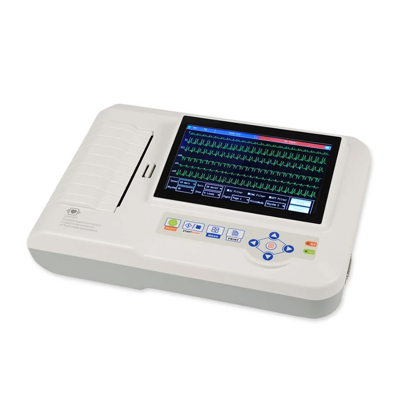 ECG CONTEC 600G – Elettrocardiografo 3/6 Canali con Display a Colori