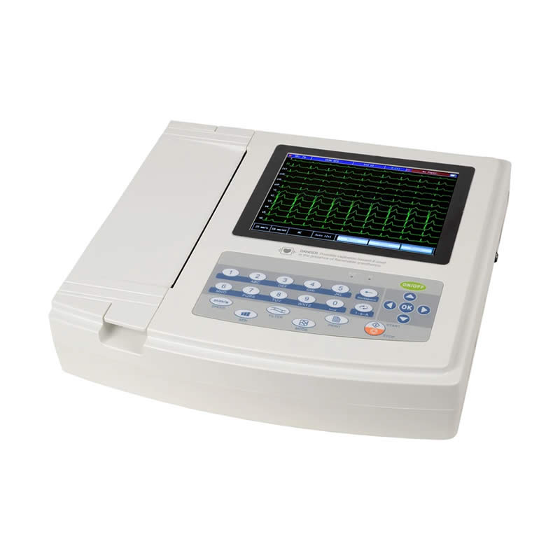 ECG Contec 1200G elettrocardiografo 12 canali con display TFT e analisi automatica