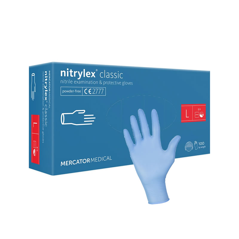GUANTI NITRILE NITRYLEX CLASSIC – grandi conf. 100 pz