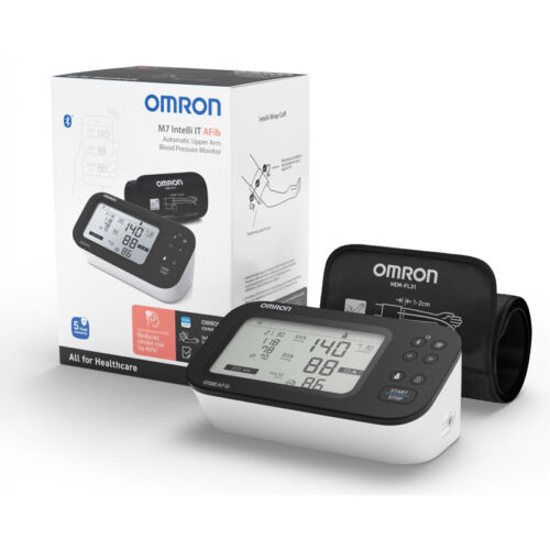 MISURATORE DI PRESSIONE DIGITALE OMRON M7 INTELLI IT AFIB HEM-7380T1-EBK scatolo