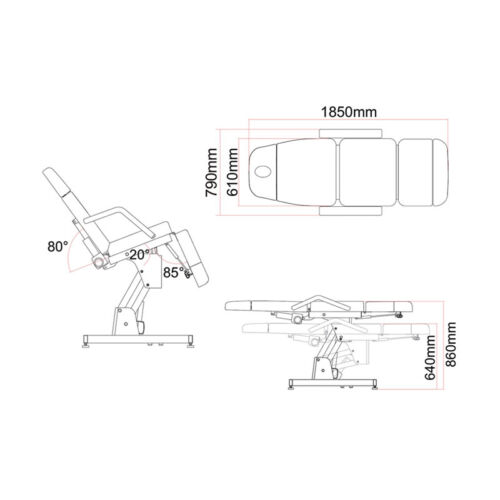 POLTRONA AMIRA – elettrica 2 motori – schema
