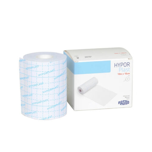 Rotolo Hypor Plast 10 m × 10 cm – Cerotto in TNT per Fissaggio