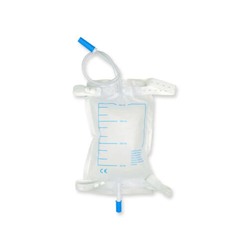 SACCA URINE DA GAMBA 750 cc – tubo 10 cm con kit bottoni
