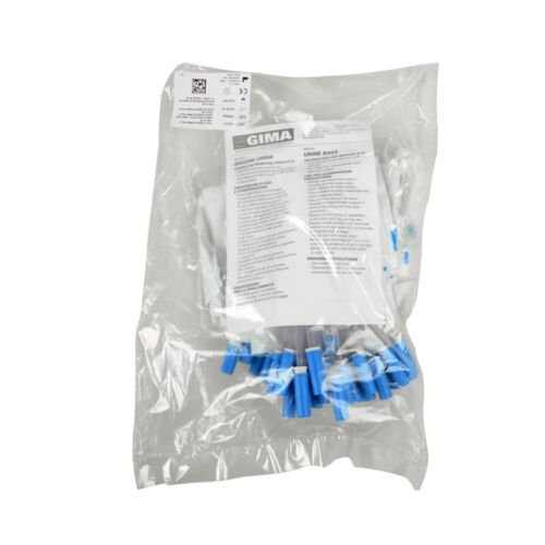 SACCA URINE DA GAMBA 750 cc – tubo 10 cm con kit bottoni conf. 30 pz
