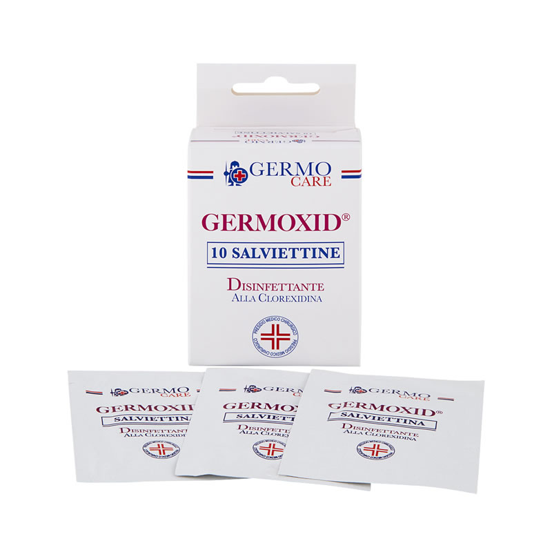 SALVIETTINE ALLA CLOREXIDINA scatola da 10 salviette