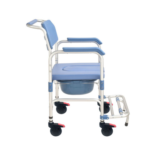 SEDIA A ROTELLE COMODA BLU lato