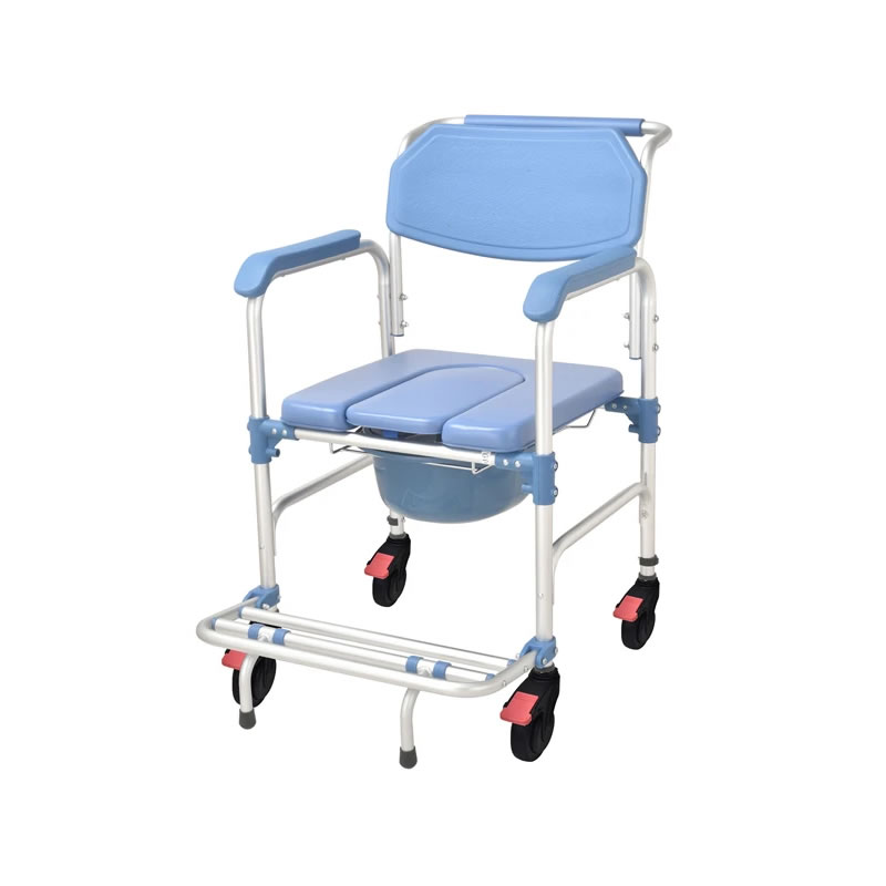 SEDIA A ROTELLE COMODA BLU