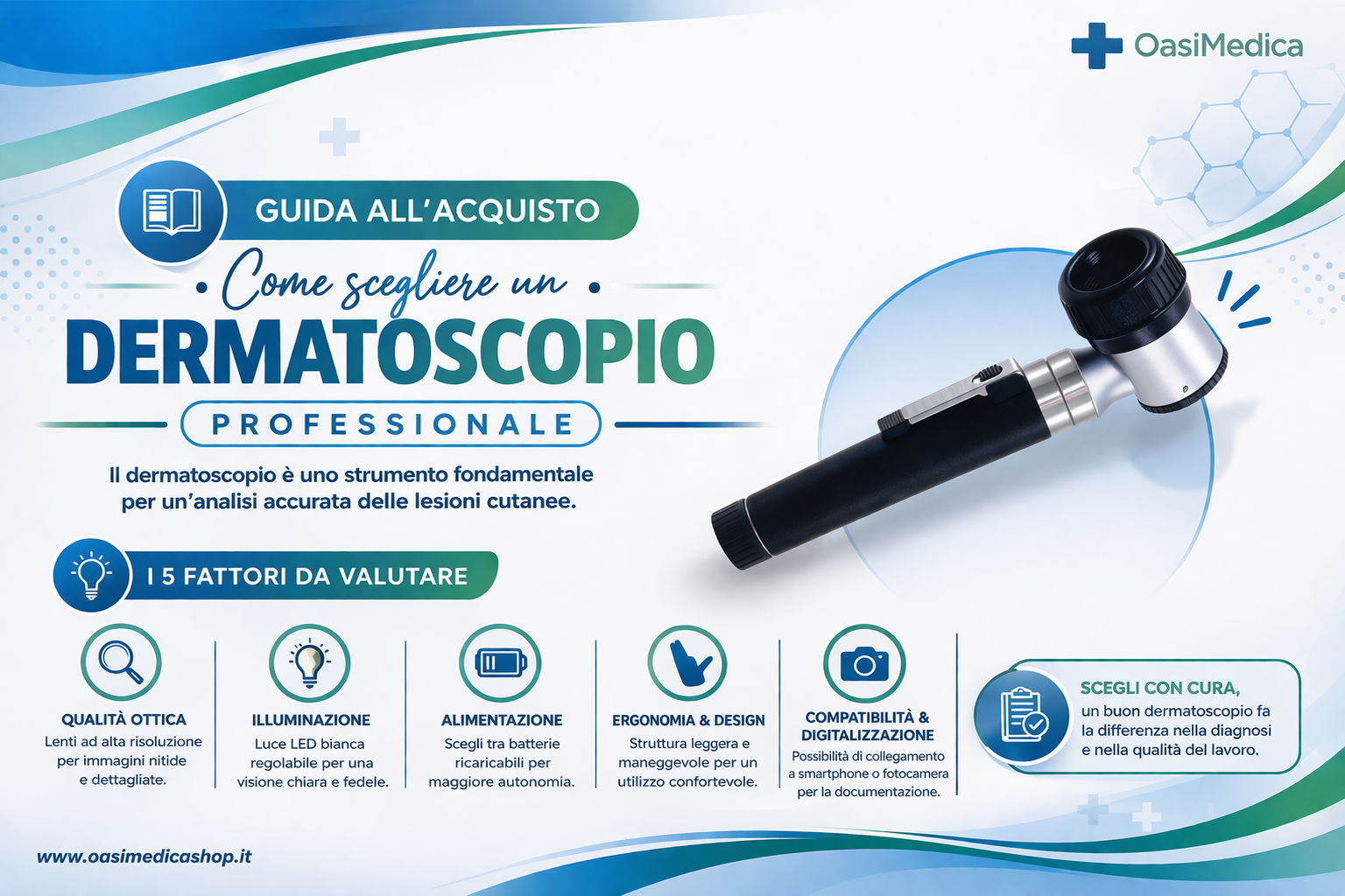 Come scegliere un dermatoscopio professionale: guida completa all’acquisto