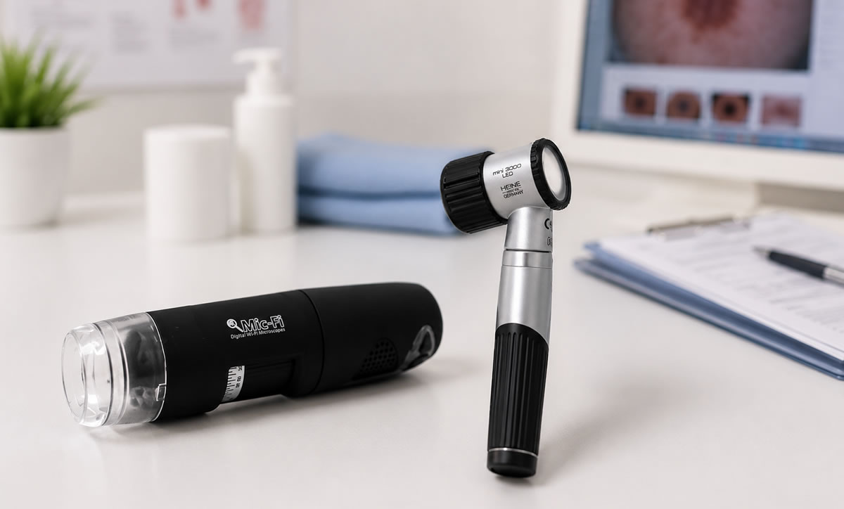 differenze dermatoscopio digitale e dermatoscopio ottico